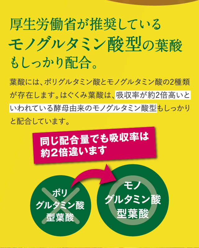 葉酸サプリメント【はぐくみ葉酸（公式）】｜妊活・妊娠中のママへ